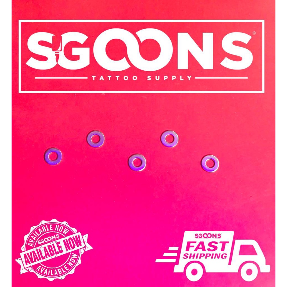 Flat Washers for M4 Screws Parts of Tattoo Machine SGOONS TATTOO