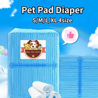 【Dear】100PCS Pet Training Pad S/M/L/XL Dog Pee Training Pad Cat Pee Pad Pet Wee Pee Poop Diaper