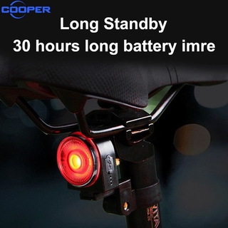 Docooler Bike Taillights Intelligent Bicycle Tail Light Alarm LED Cycling Strobe Warning Electric Bell with Wireless Remote USB Cable 