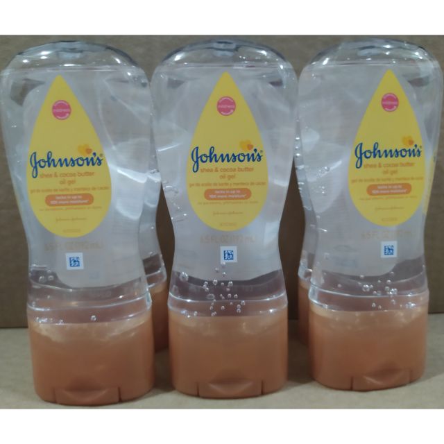 Johnson's® Baby Oil Gel 192mL(6.5 FL OZ) Shea & Cocoa Butter Exp Date: 01/24/24