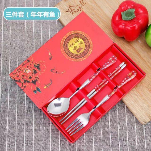 Gift Spoon Fork And Chopstick Set With Box | Shopee Philippines