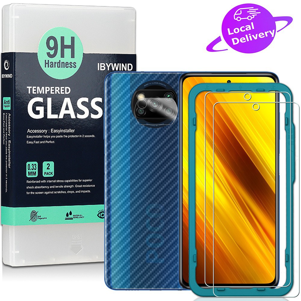 Tempered Glass Ibywind Poco X3 Nfc Poco X3 Pro 2pcs Pack Tempered Glass Screen Protector 6984