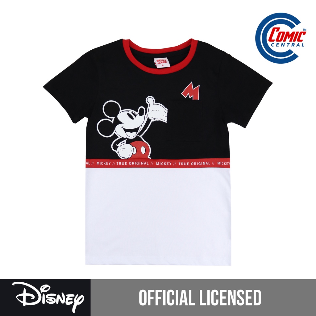 Disney Mickey Mouse Color Blocking Boys Graphic T-Shirt