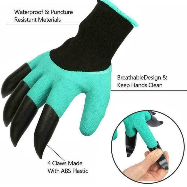 COD Gardening Gloves For Garden Digging Planting with Protection Gloves 8 Claw