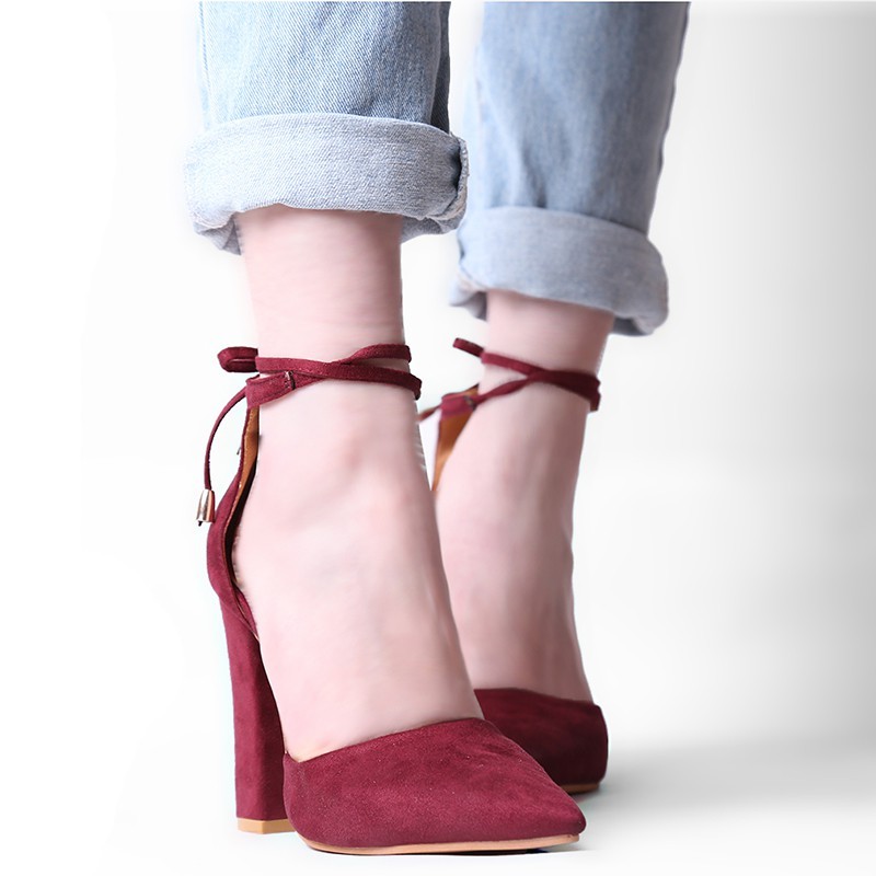 retro heels shoes