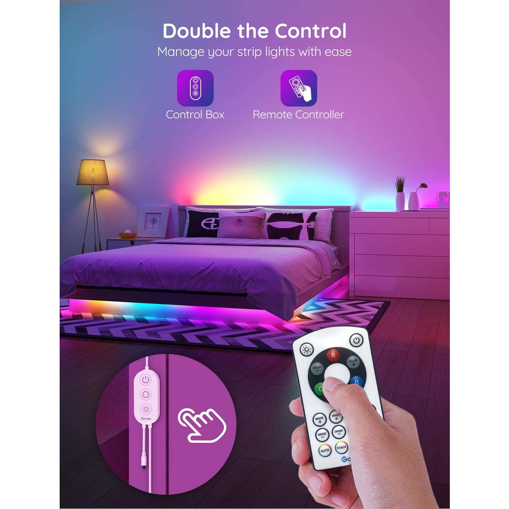 Govee RGBIC LED Strip Lights with Remote Control H6131 H6130