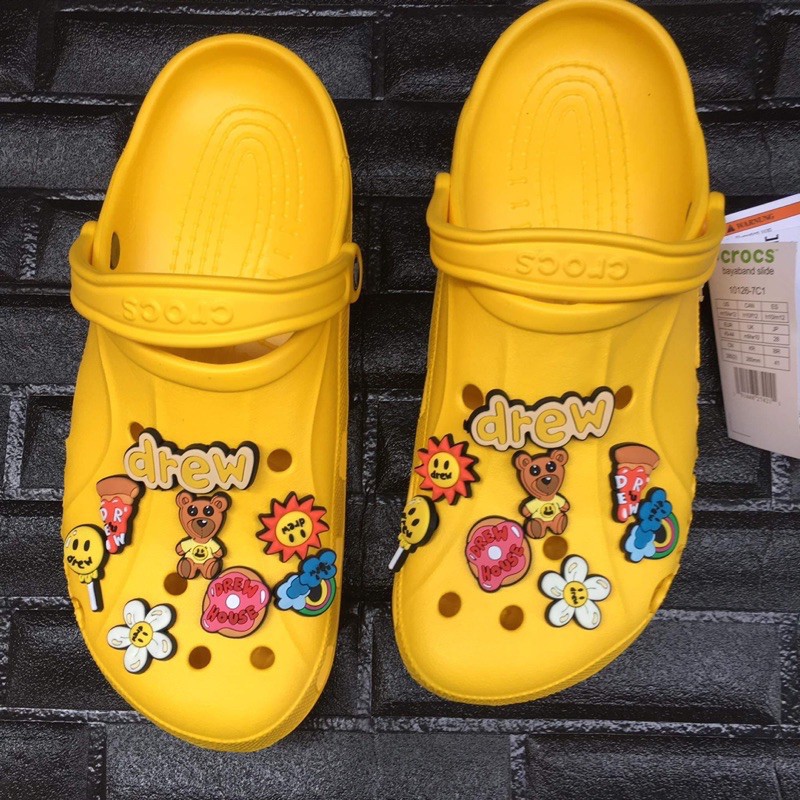 NEW CROCS Justin Bieber DREW HOUSE Yellow Sizes 6, 13 Available LIMITED ...