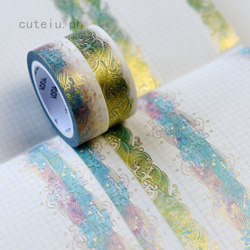 Original Sea Wave Bronzing Tape Wave Decoration Washi Tape Diy