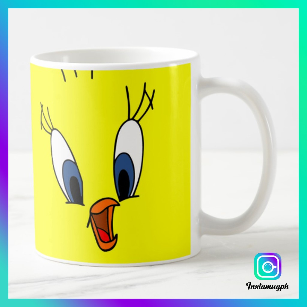 cartoon mug and a Cute Coffee Mug all in one Our Tweety Bird Coffee Mug is a funny mug Comes in 11oz & 15oz White Ceramic Mugs.