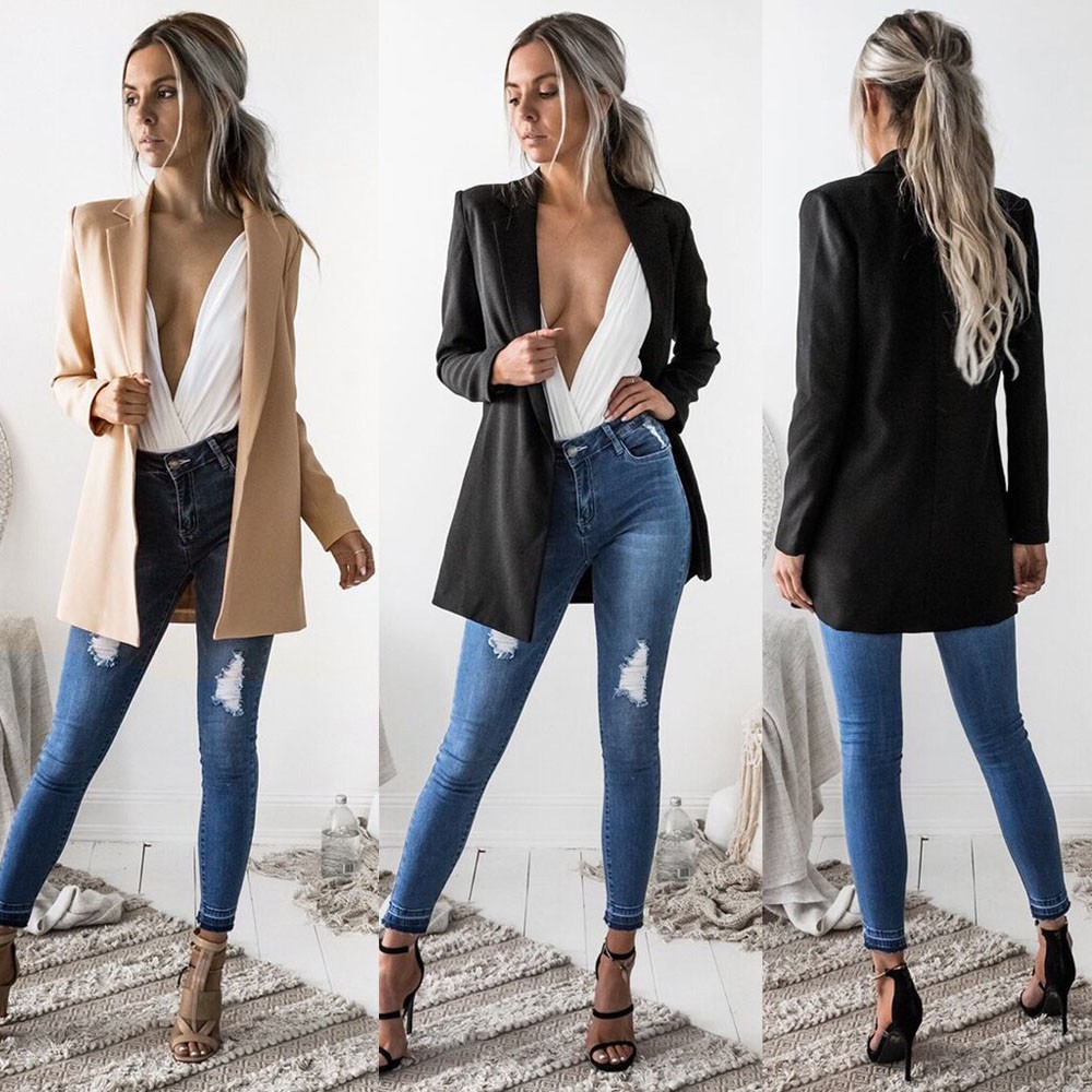 long blazer cardigan