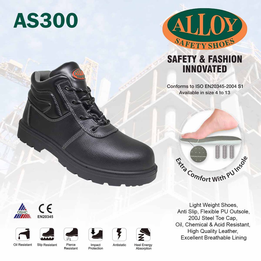 ALLOY SAFETY SHOES AS300 | Shopee Philippines