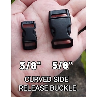 CURVED SIDE RELEASE BUCKLE BLACK