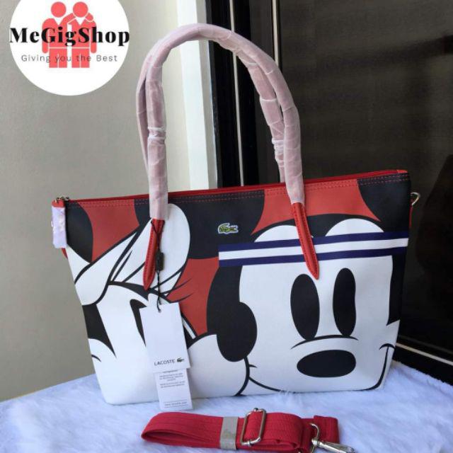 lacoste mickey mouse bag