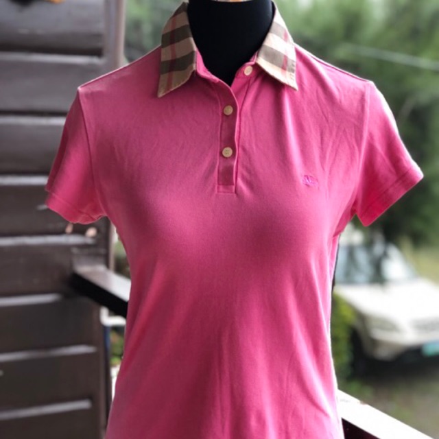burberry women's polo shirts