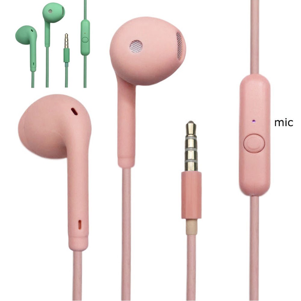 U19 Earphones Macaron Earphones Universal Headset With Mic Headset