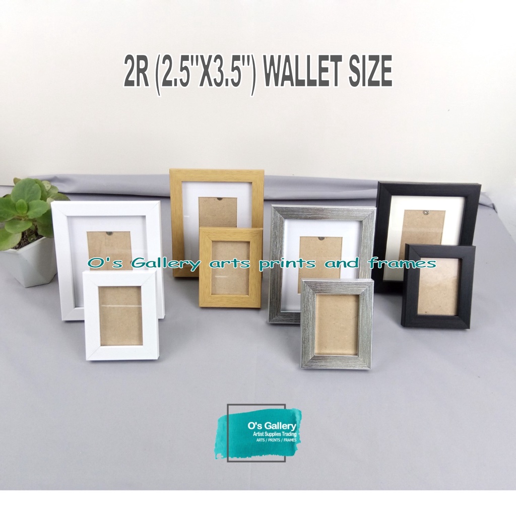 Minimalist Intax Mini Picture Frame Stand Or 2r Wallet Size 2 5 X3 5 No Matting And With Matting Shopee Philippines