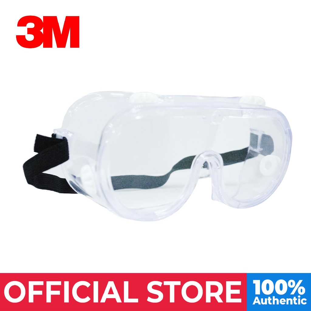 3M Chemical Safety Goggles Clear AntiFog Lens 334 Shopee Philippines