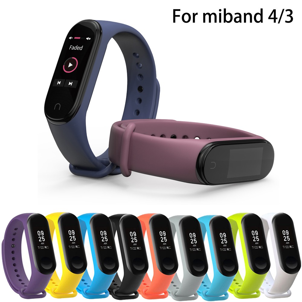 Soft Silicone strap for Xiaomi Mi Band 3 4 | Shopee Philippines