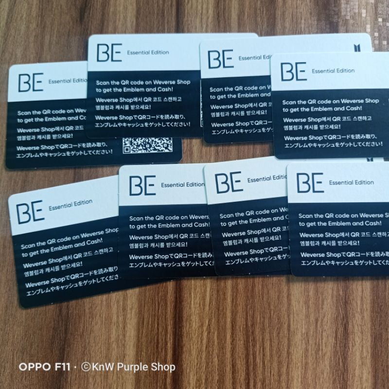 Bts Album Map Of The Soul Persona Be Essential Survey Cards Qr Code Emblem Shopee Philippines
