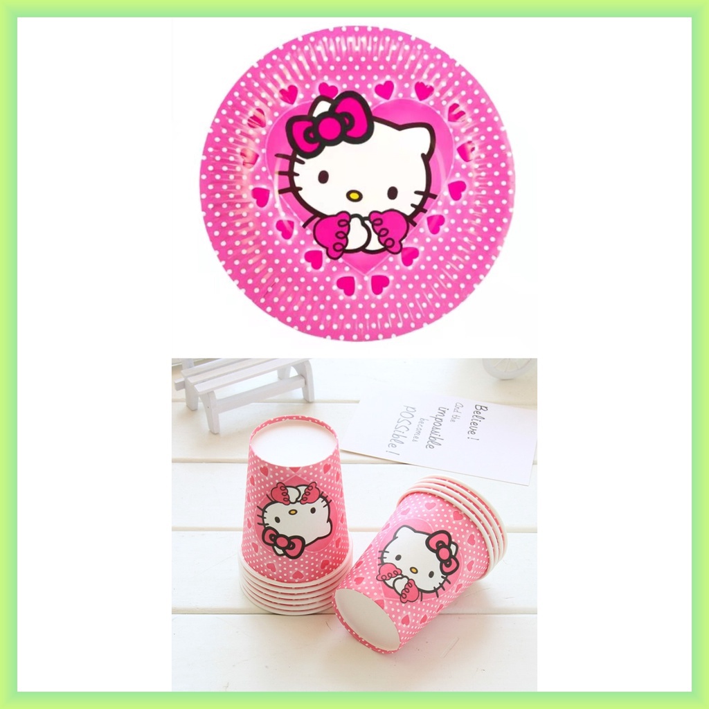 HELLO KITTY PAPER PLATE (10pcs in 1pack) | Shopee Philippines