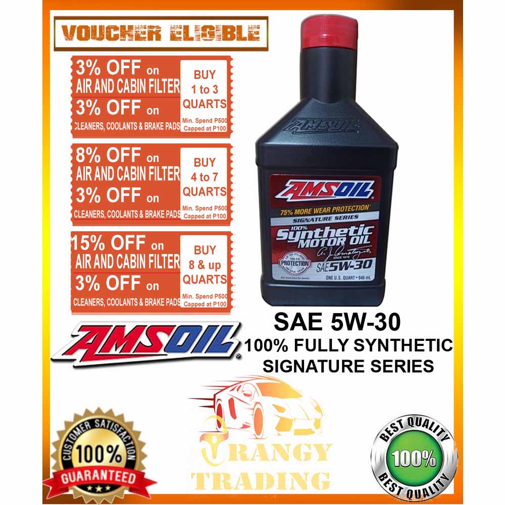 AMSOIL SAE 5W30 Fully Synthetic Motor Oil ( Signature Series ) ( 5W30