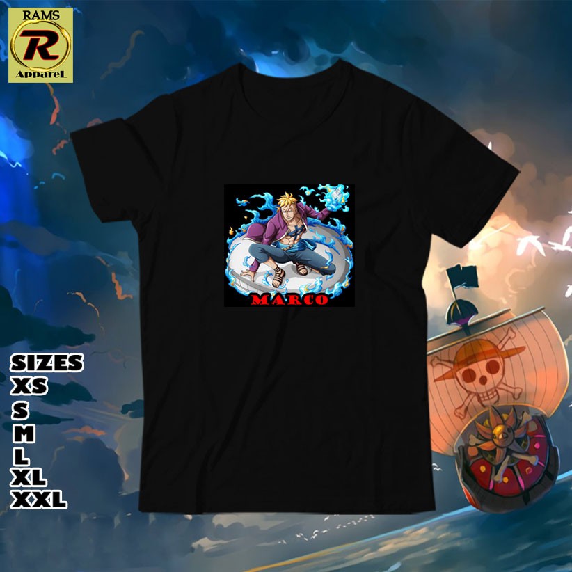 One Piece Marco The Phoenix Design Excellent Quality Shirt Op12 Shopee Philippines