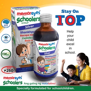 Mom & Baby⊙MemorEyes Schoolers 120ml Silver Brain Memory & Eye Supplementfor Kids Plus DHALutein Vi #1