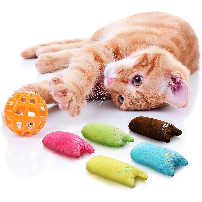 Teeth Grinding Catnip Toys Funny Interactive Plush Cat Toy Pet Kitten Chewing Vocal Toys #3