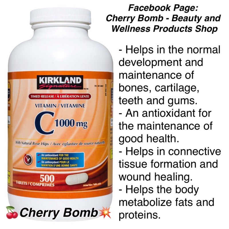 Kirkland Signature Timed Release Vitamin C 1000 Mg Shopee Philippines