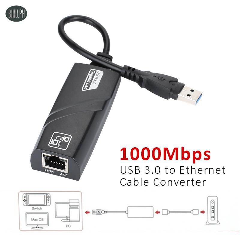 Bu Nintendo Switch Usb 3 0 To Ethernet Lan Adapter Usb 3 0 To Ethernet Lan Internet Cable Adapter Shopee Philippines