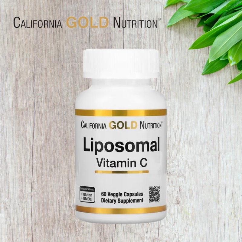 California Gold Nutrition Liposomal Vitamin C 500mg 60 Veggie Capsules ...