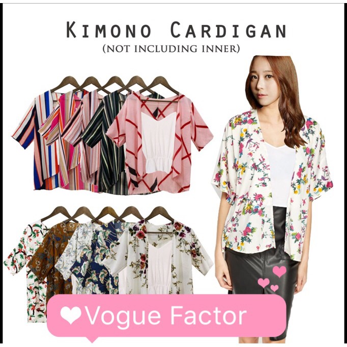 kimono cardigan shopee