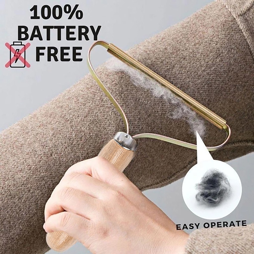 Portable Lint Remover Clothes Fuzz Fabric Shaver Brush Tool PowerFree