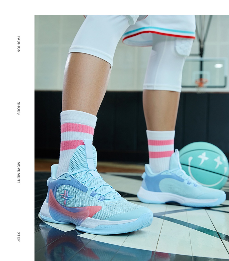 XTEP Jeremy Lin Storm Basketball Shoes For Men Jlin Series Mesh Upper Professional Cushioning