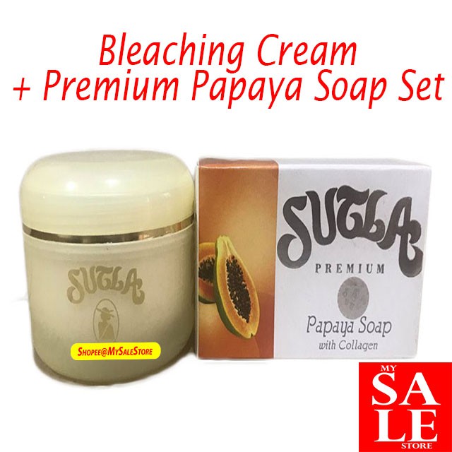Sutla Face and Body Bleaching Cream & Premium Papaya set Shopee
