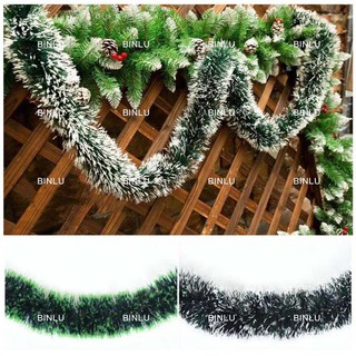 1.6m green/snow design christmas garland/decor/ribbon/prop,christmas tree/party DIY,PVC,BINLU #5