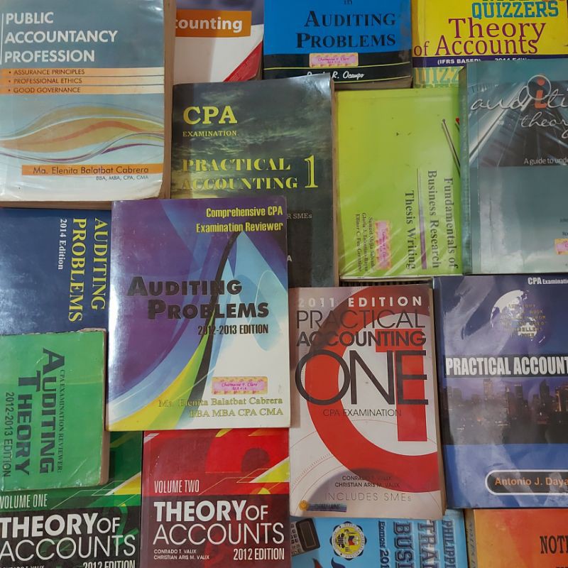 Accounting Books for Sale PFRS TOA RFBT AUDPROB AUDTHEO TAX LAW FAR ...