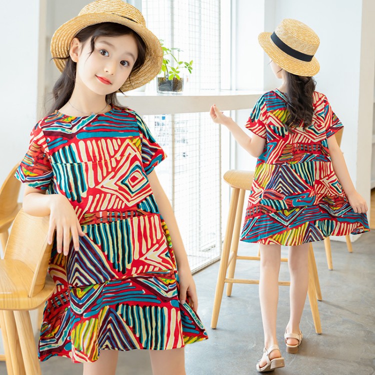 short sleeve hawaiian dress