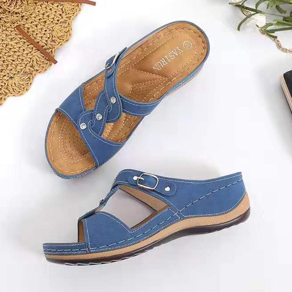 peep toe casual sandals