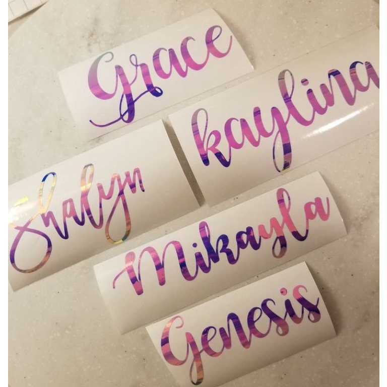 Personalized Vinyl Name Decals Shopee Philippines