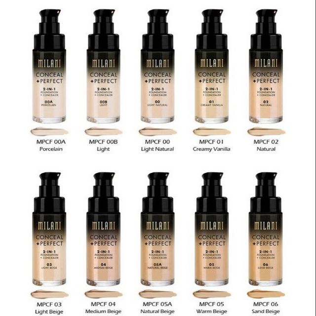 milani conceal perfect foundation