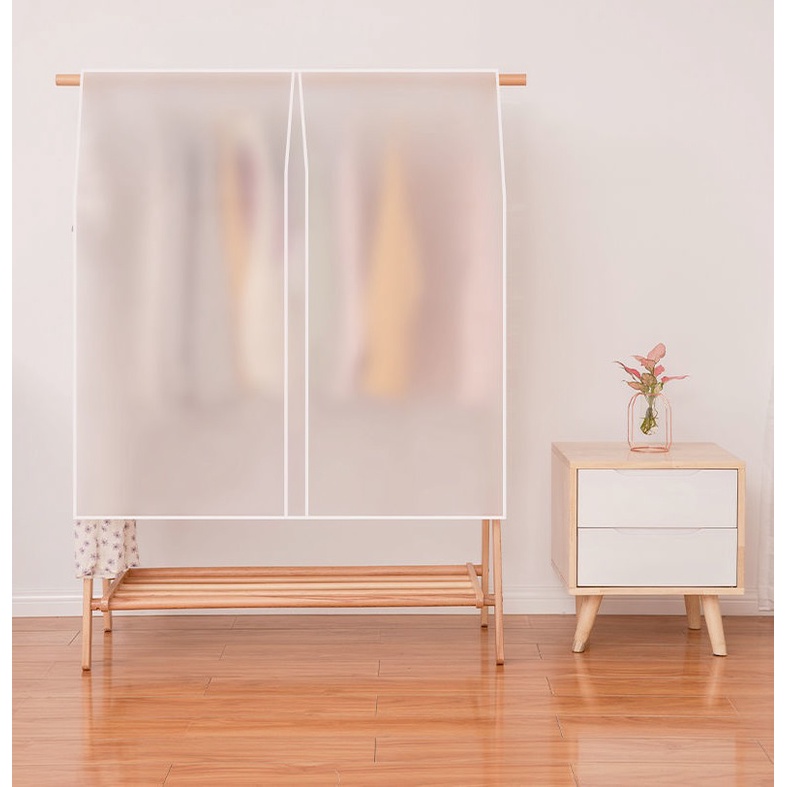 Clothes rack dust cover, simple removable wardrobe dust cover Shopee