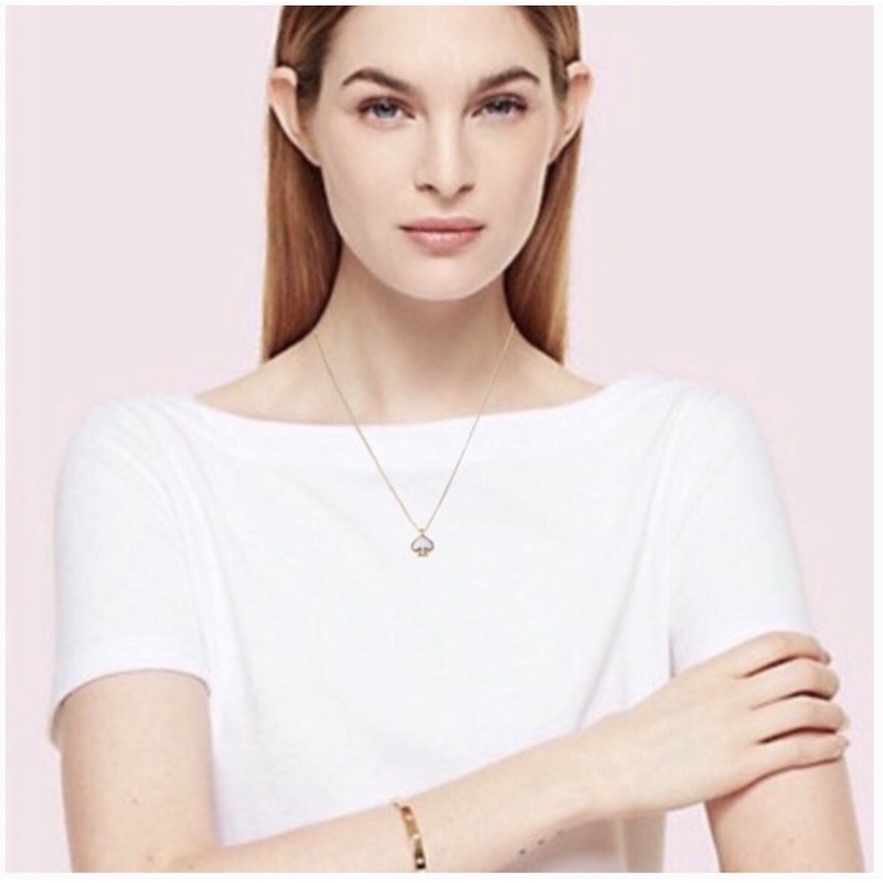 Brand New Auth Kate Spade NewYork Signature Spade / Everyday Spade Necklace  | Shopee Philippines