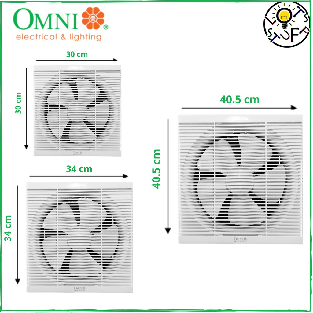 Omni Wall Mounted Exhaust Fan 8 10 12 Inches Xfw 0 250 300 Shopee Philippines