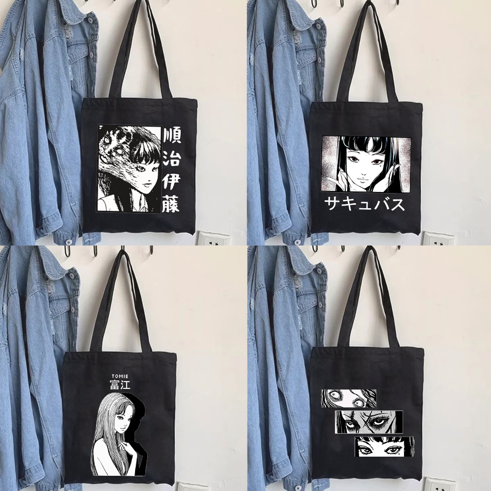 Junji Ito Tomie Shintaro Kago Japanese Anime Aesthetic Print Toto Bag ...