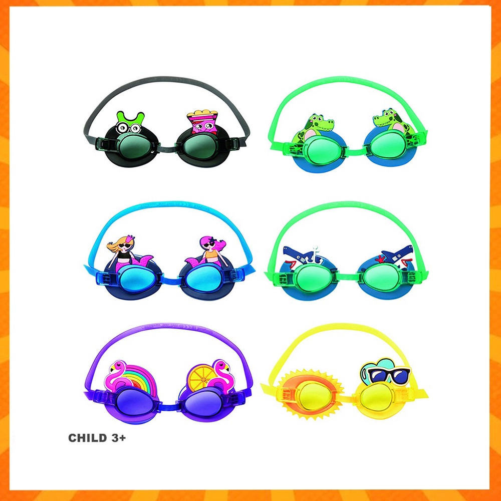 Bestway Hydro-Swim Character Swimming Goggles for Kids (3years ...