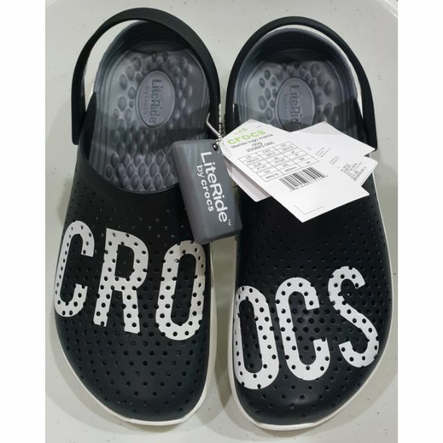 MENS CROCS LITERIDE LOGO MANIA CLOG | Shopee Philippines