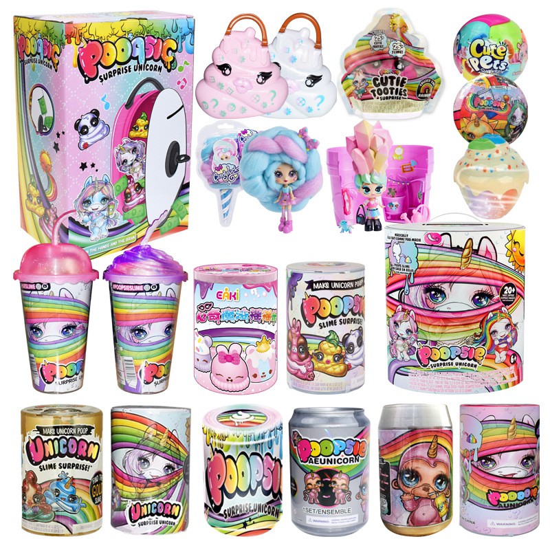 pooping unicorn toy slime