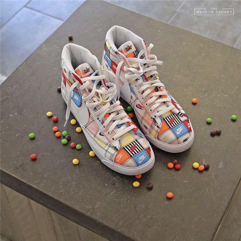 nike patchwork blazer