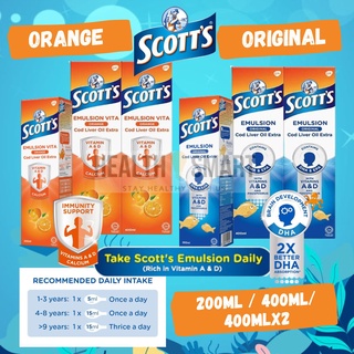 Scott's Emulsion 400ml / Scott's Emulsion Orange 200mL / Scotts Emulsion 400mL / Scotts Emulsion Twinpack